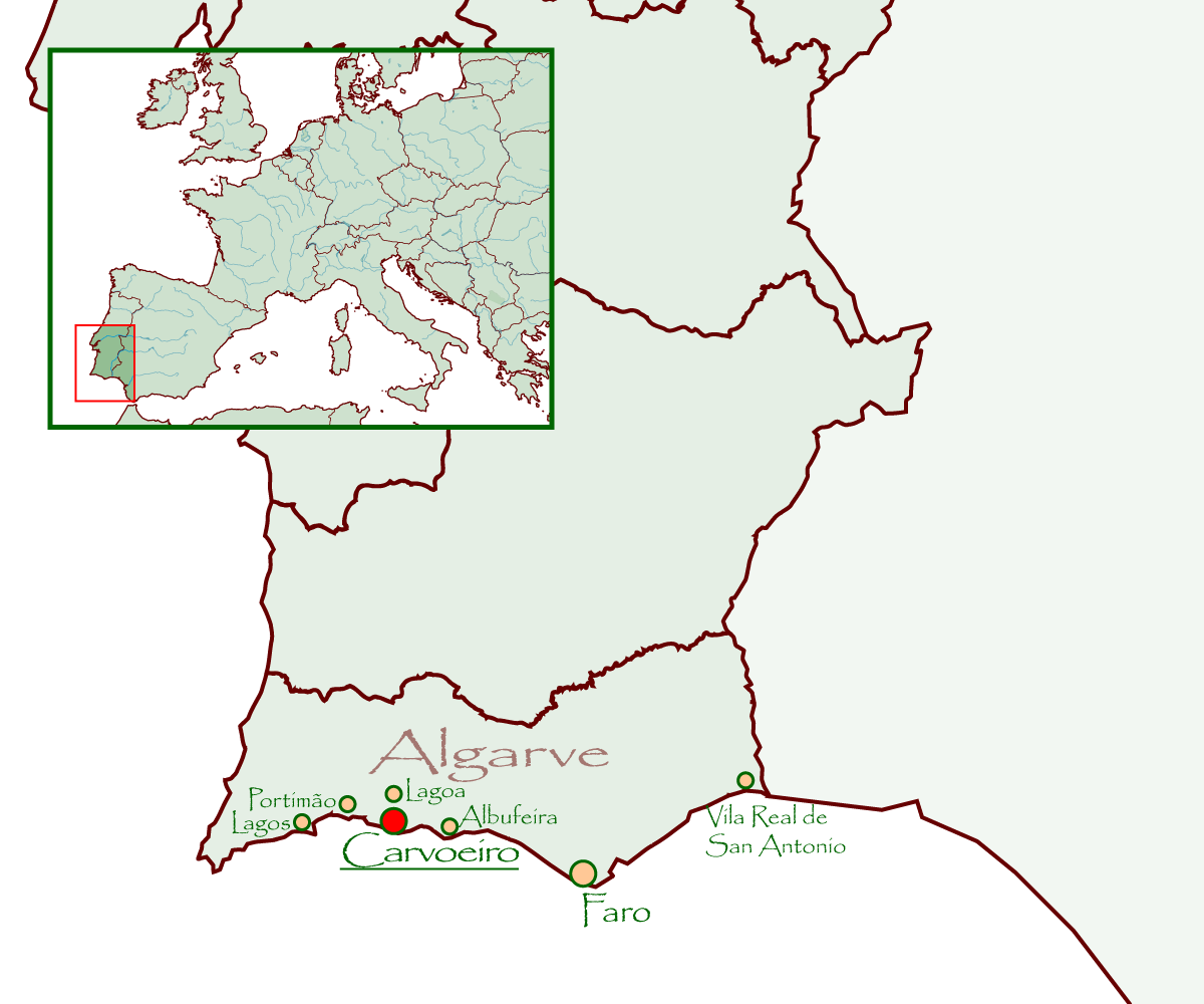 Karte von Westeuropa